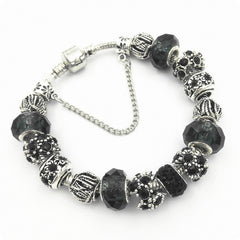2025 lucky, transfer crystal beaded bracelet women's glass bead large hole bead bracelet, everything will be as you wish.