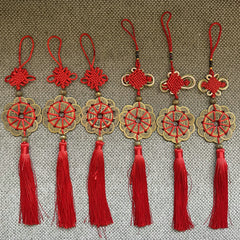 2025 Feng Shui Plum Blossom Ten Emperors Copper Coin Pendant, Transshipment, Lucky, Perfect, Copper Coin String Dharma Home Ornament