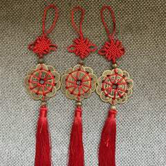 2025 Feng Shui Plum Blossom Ten Emperors Copper Coin Pendant, Transshipment, Lucky, Perfect, Copper Coin String Dharma Home Ornament