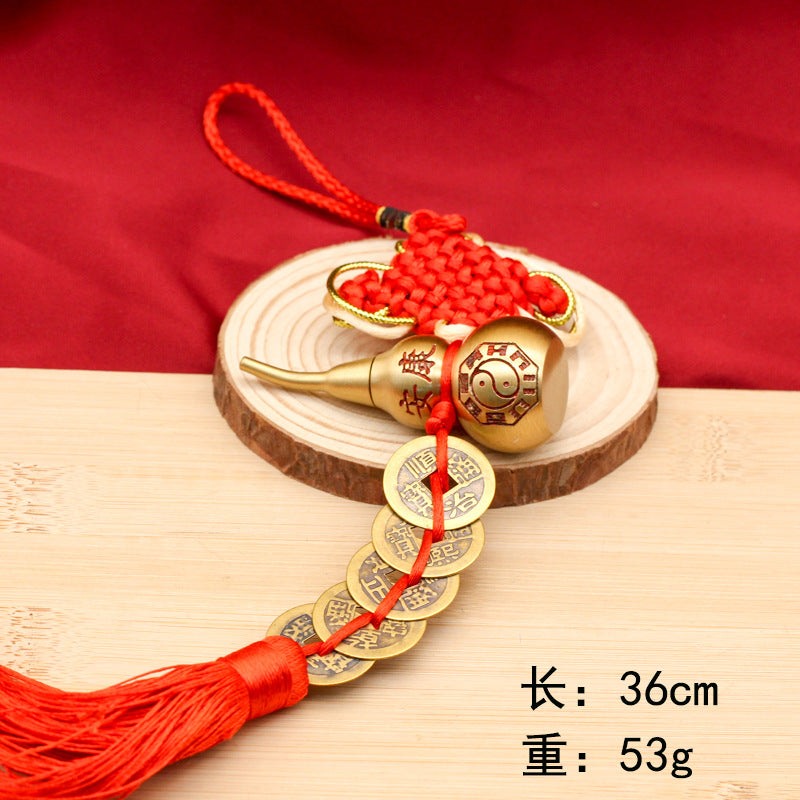 Pure copper coins for safety, health protection, family and friends, Feng Shui, and pure copper pendants